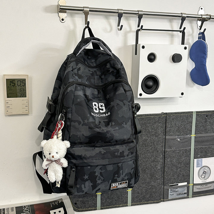 Vielseitiger Camouflage-Rucksack mit Multi-Taschen-Design Karnz