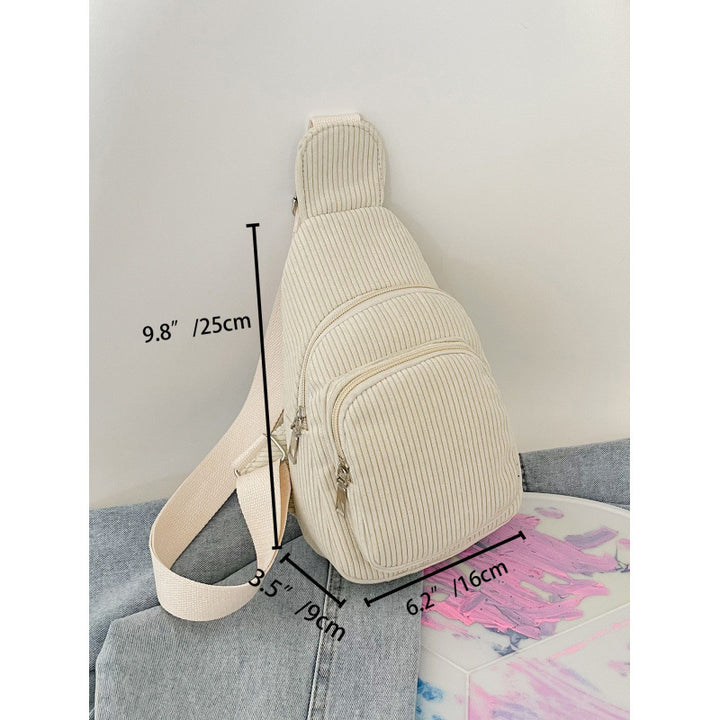 WoMulti-Fächige Corduroy Sling Bag Karnz