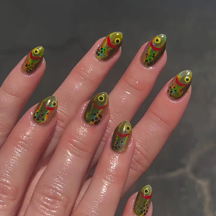 Kreatives Fische-Themen Nagelkunst Set Karnz