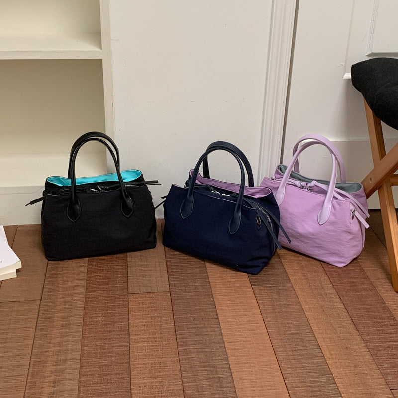 Chic Strukturierte Satchel Karnz