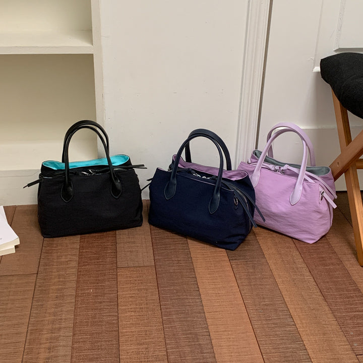 Chic Strukturierte Satchel Karnz