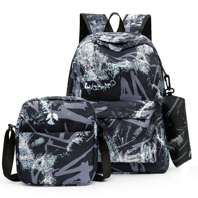 Graffiti-Druck Multifunktionaler Rucksack-Set Karnz