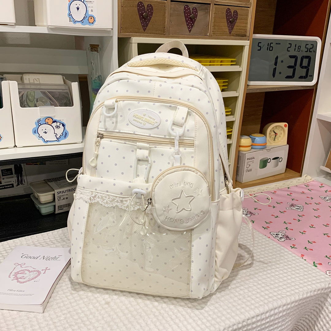 Charmanter gepunkteter Rucksack Karnz