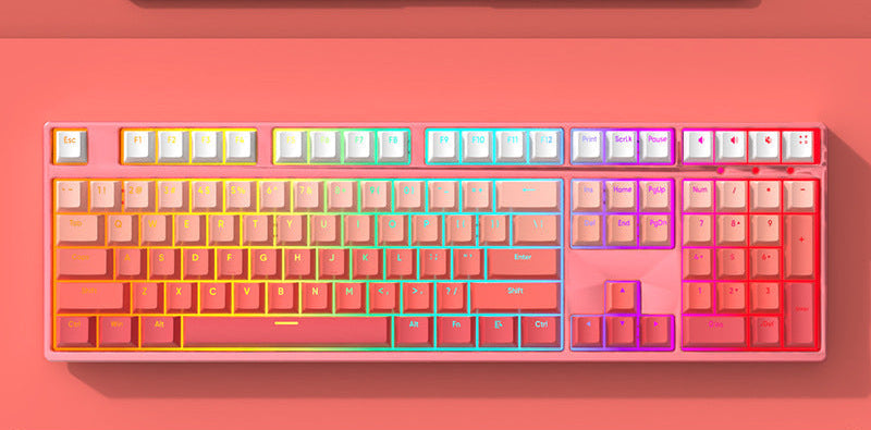 Drahtlose RGB Hintergrundbeleuchtung Mechanische Gaming Tastatur Karnz