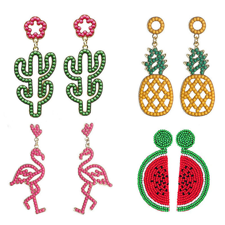 Ananas-Themen Ohrringe Karnz