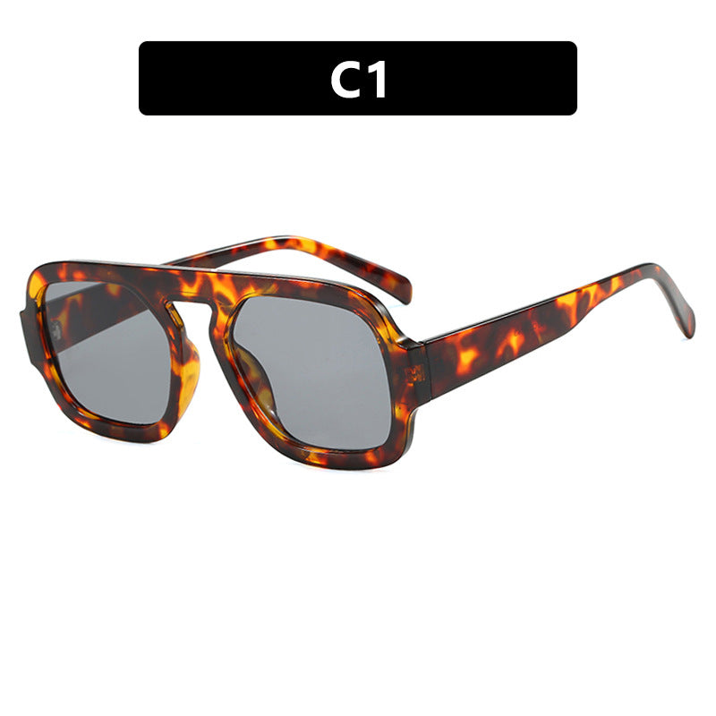 Damen trendige Sonnenbrille mit markantem eckigem Design und UV-Schutz Karnz