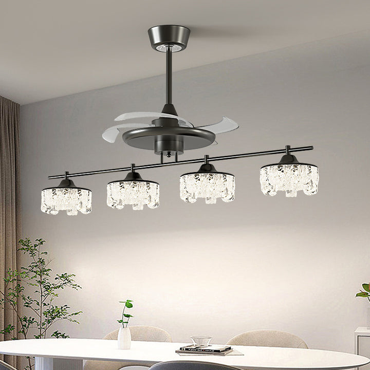 Moderne Kristall-Deckenventilator