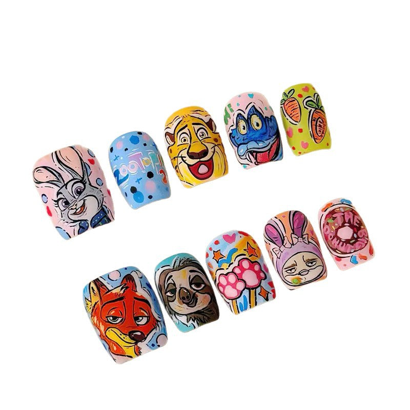 Verspieltes Charakter-Nail Art Set Karnz