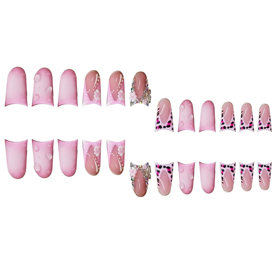 Dekoratives Press-On Nagelkunst Set Karnz