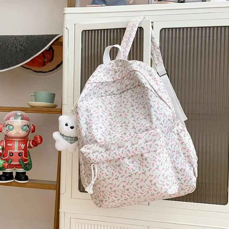 Blumenmuster Rucksack Karnz