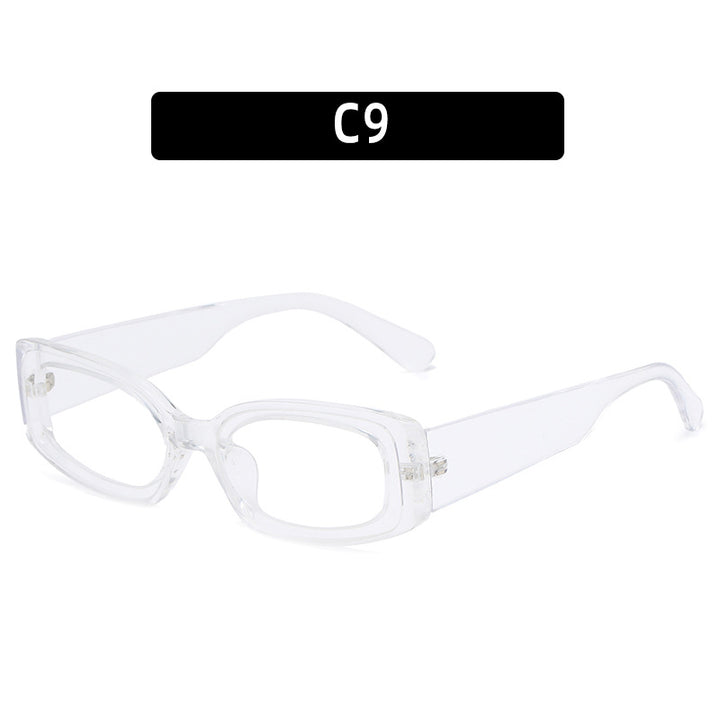 Stylische rechteckige Rahmenbrille