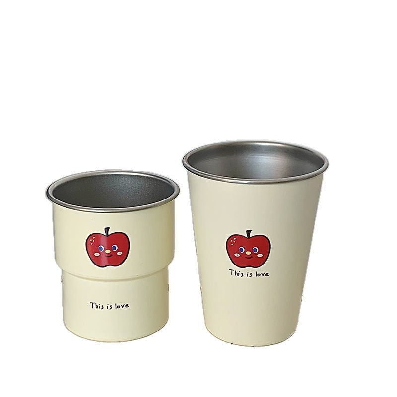 Multifunktionale Keramiktasse mit Fröhlichem Apfelmotiv Karnz