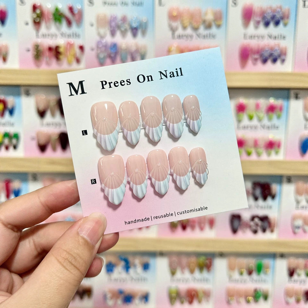 Benutzerdefiniertes handgefertigtes Ombre Press-On Nagelset