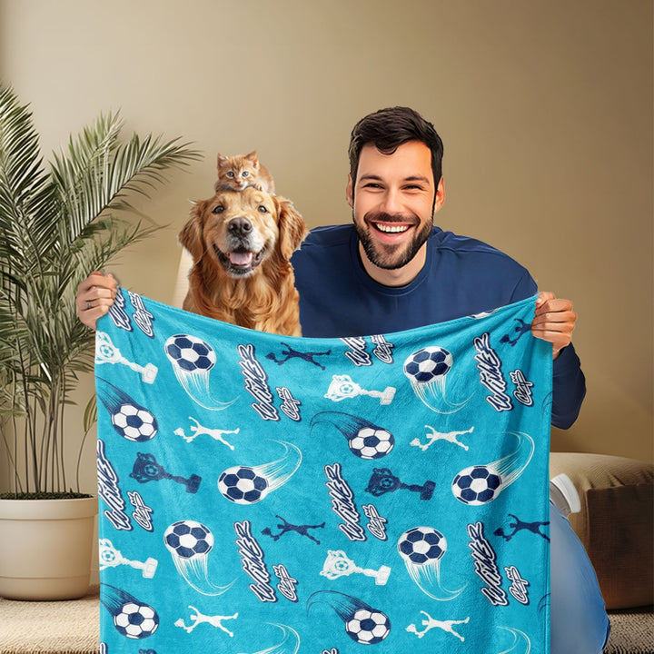 Sport-Themen Fleece-Wurfdecke
