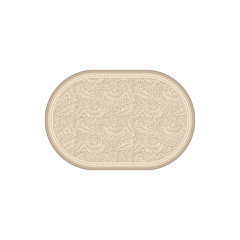 Eleganter Blättermuster-Teppich