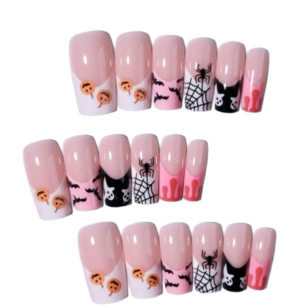 Halloween-Themen Press-On Nagelkunst Set Karnz