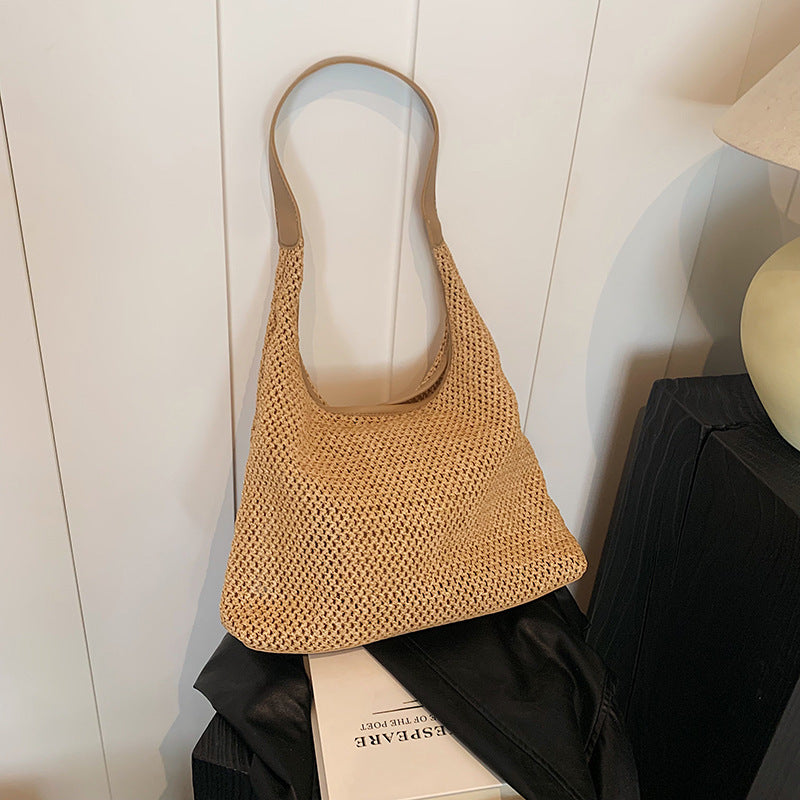 Handgewebte Strohtasche