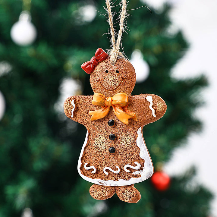 Dekorative Weihnachtsfigur im Lebkuchenmann-Design Karnz