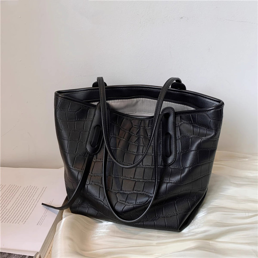 Moderne Krokodil-Prägung Tote Bag Karnz