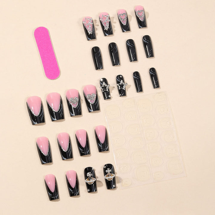 Elegante 3D Nagelkunst Verlängerungen Karnz