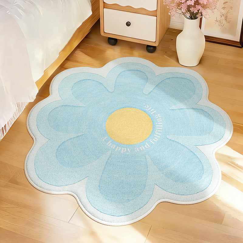 Blumenförmiger dekorativer Teppich