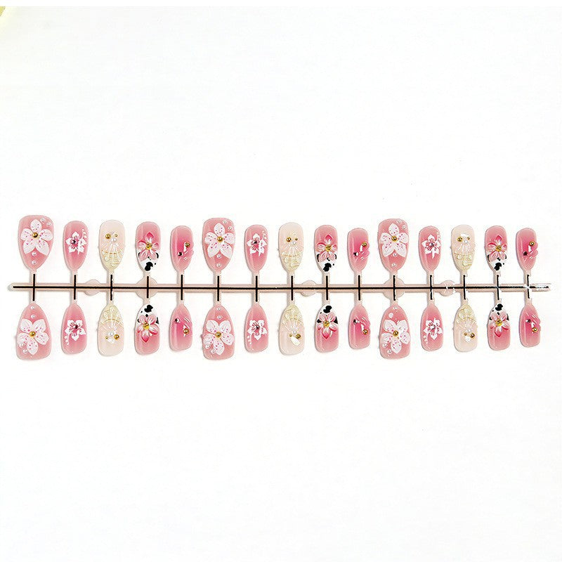 Florales Dekoratives Press-On Nagelset