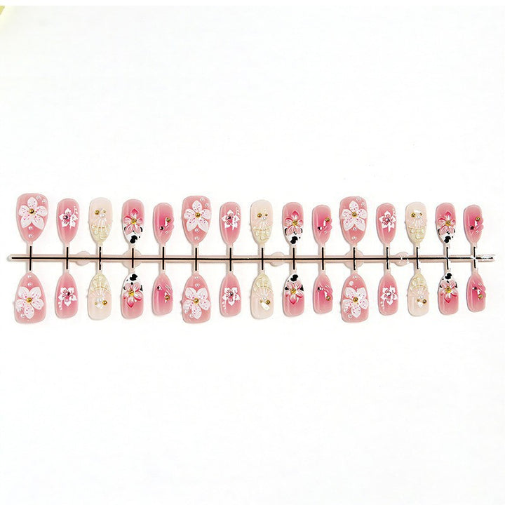 Florales Dekoratives Press-On Nagelset