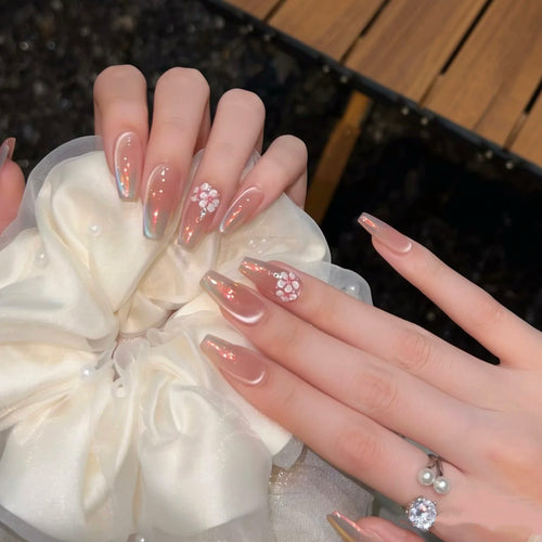 Dekoratives Blumendesign Druck-Nagelkunst-Set 1790745832