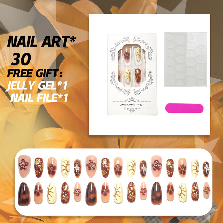 Künstlerisches Press-On-Nagelset