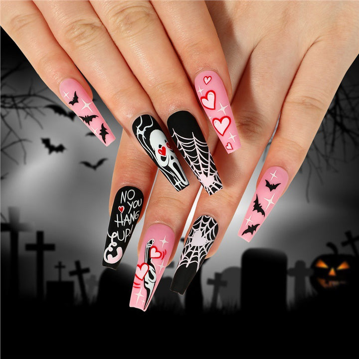 Thematisches Halloween Press-On Nagelset Karnz