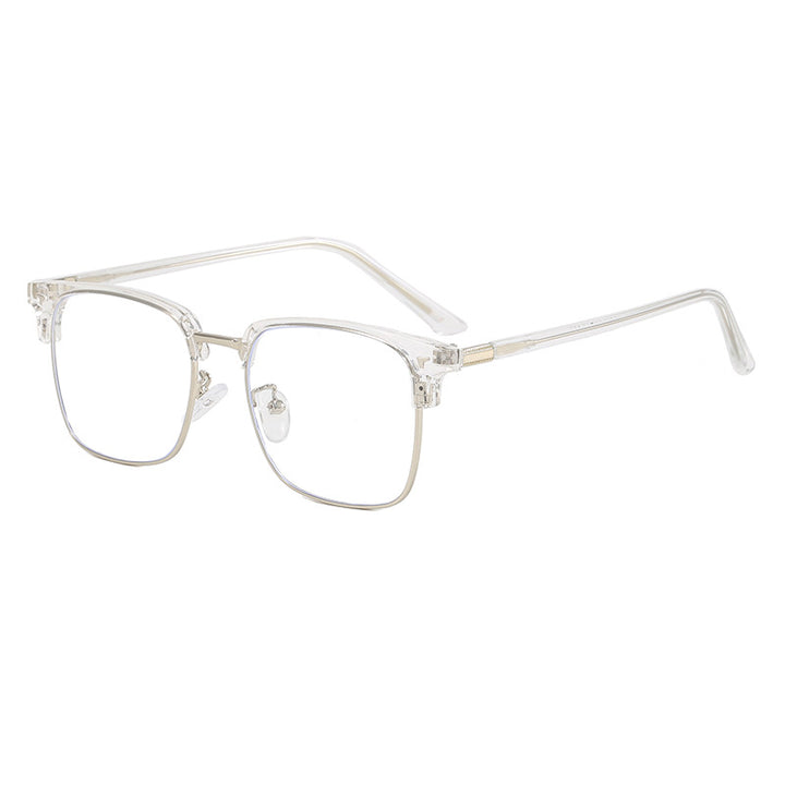 Damen elegante quadratische Brille mit leichtem Metallrahmen Karnz