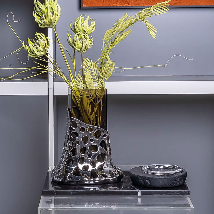 Skulpturale abstrakte dekorative Vase