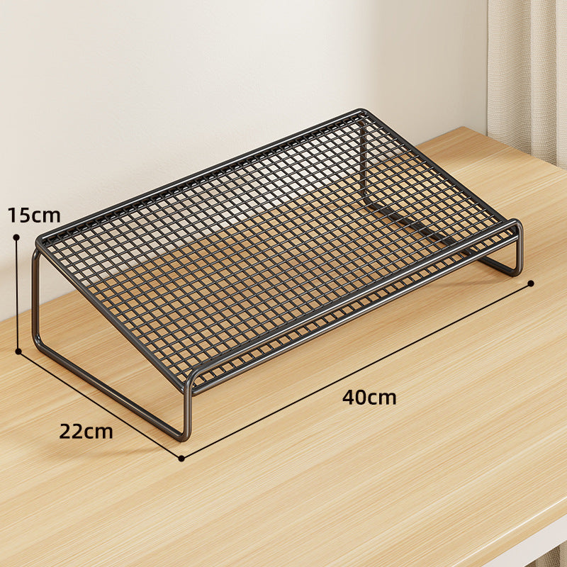 Mesh Stapelbarer Schreibtisch Organizer Regal Erhöher