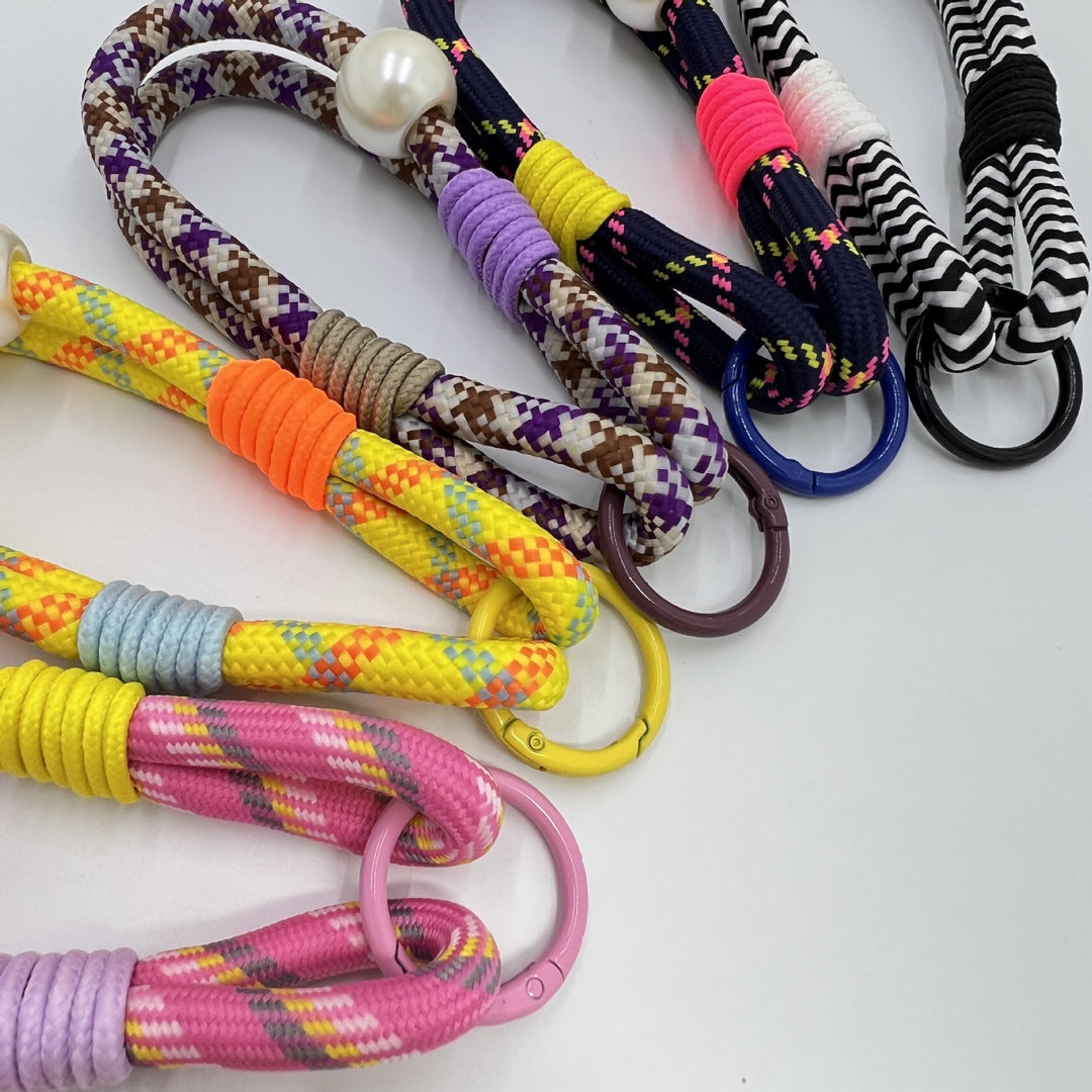 Farbenfrohes geflochtenes Handy-Lanyard-Halter Karnz