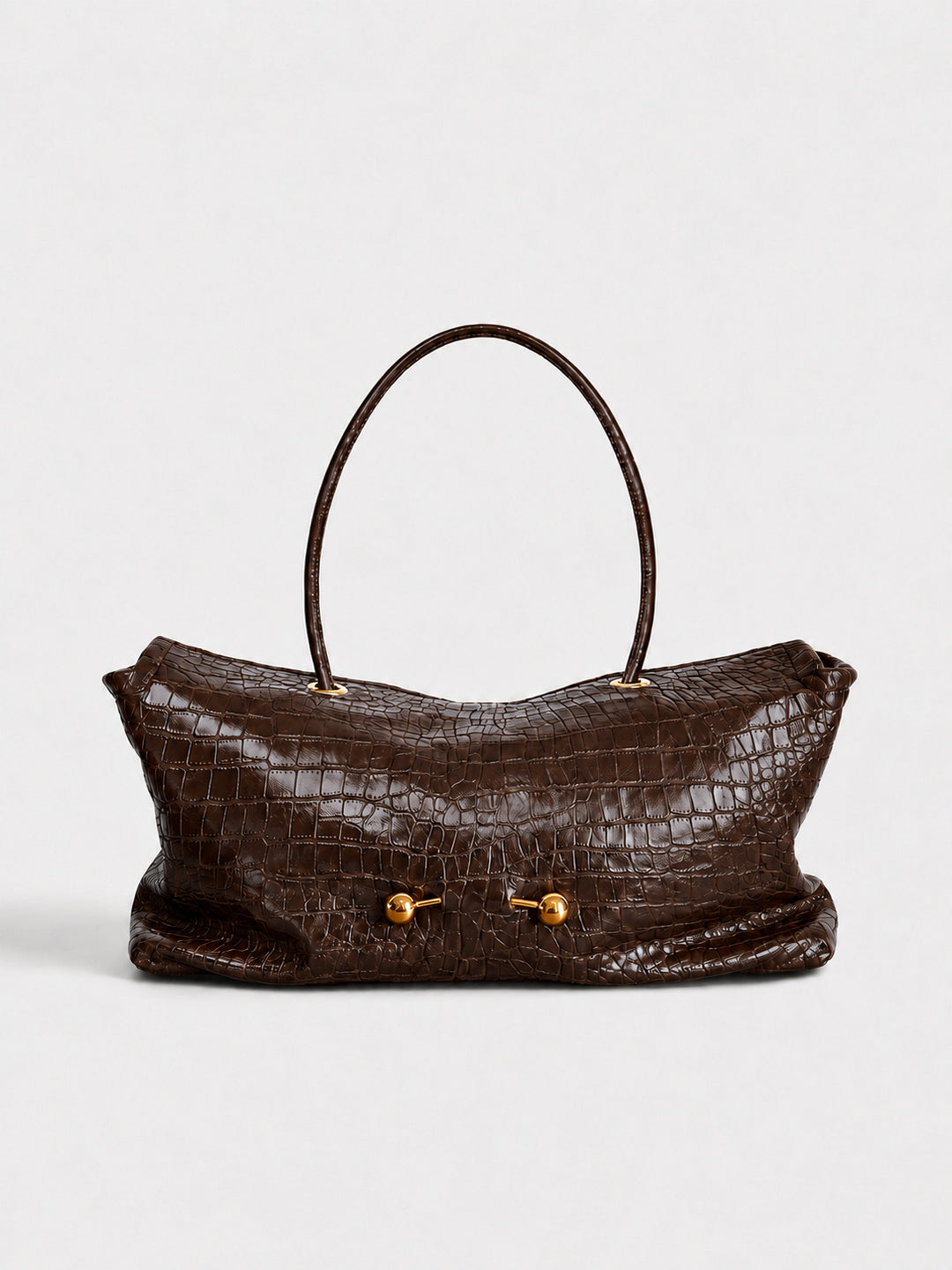 Elegante Krokodil-Textur Schultertasche
