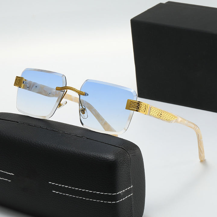 Damen elegante Sonnenbrille mit luxuriösem, glitzerndem Rahmen Karnz