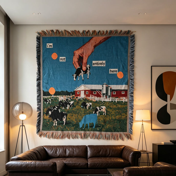 Künstlerische Bauernhof-Themen Wandteppich-Decke