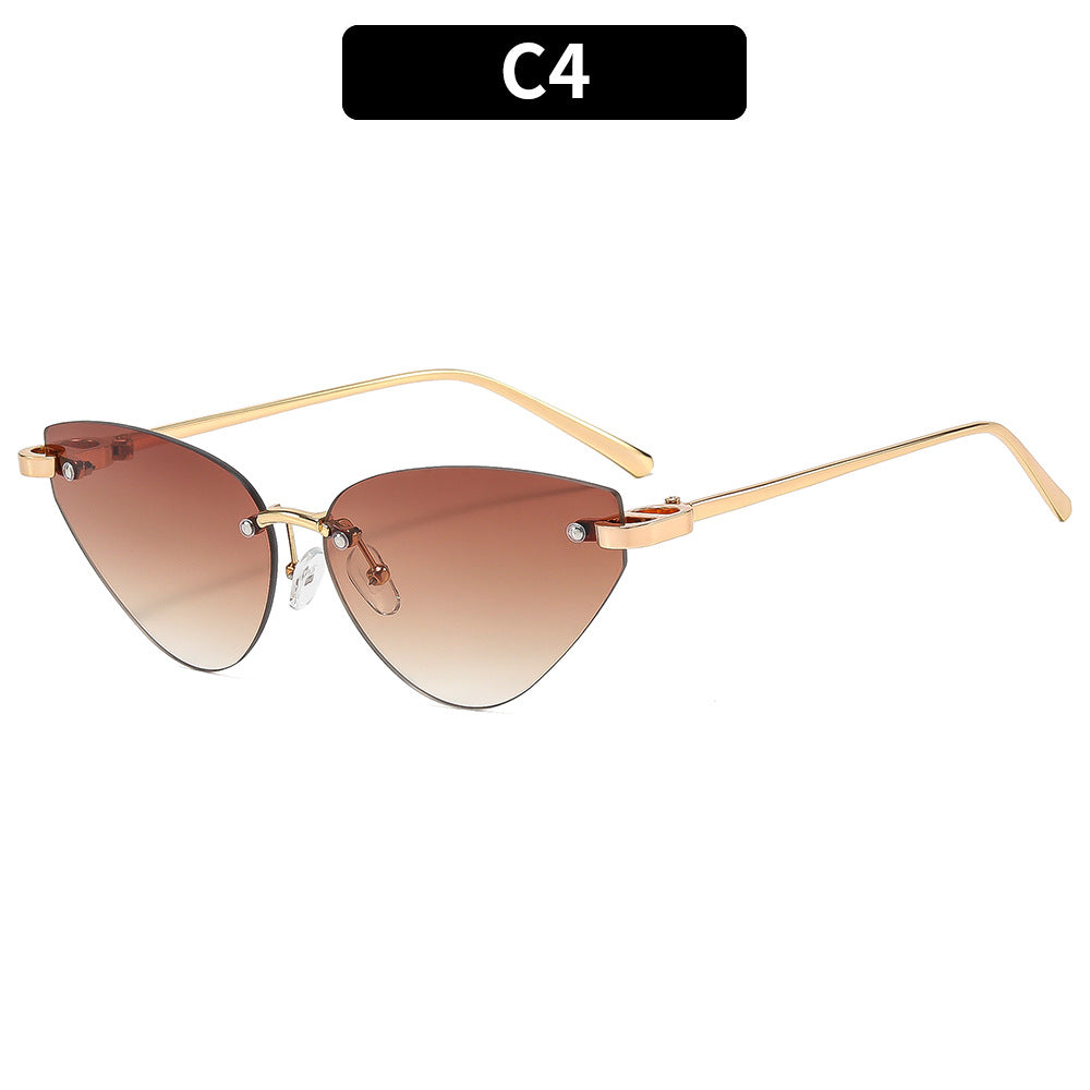 Chice Cat-Eye Sonnenbrillen mit Verlaufslinsen