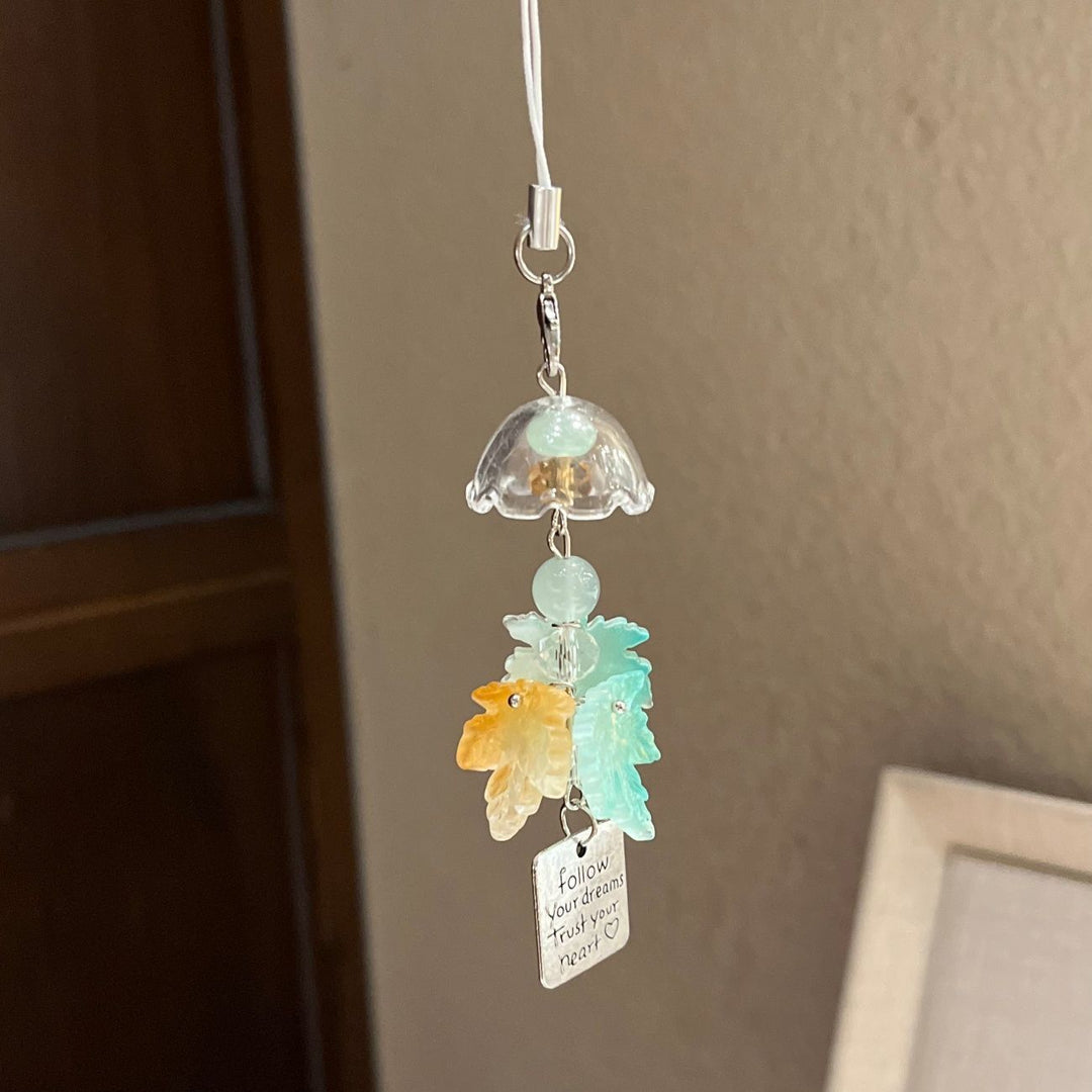 Inspirierender Blumenanhänger Charm Karnz