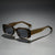 Damen modische Sonnenbrille im stylischen, eckigen Rahmen Karnz