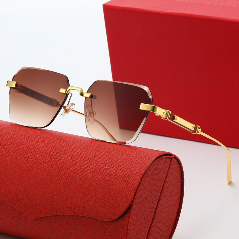 Damen modische Sonnenbrille mit stylischem quadratischen Rahmen Karnz
