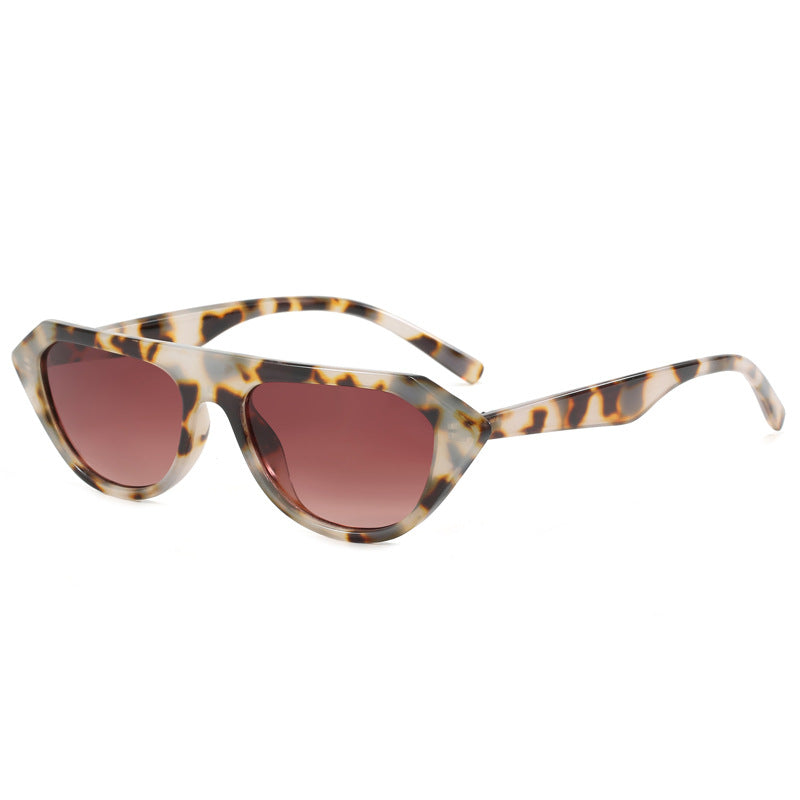 Damen modische asymmetrische Sonnenbrille Karnz