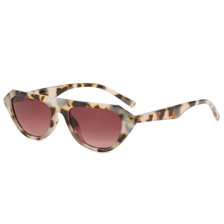 Damen modische asymmetrische Sonnenbrille Karnz