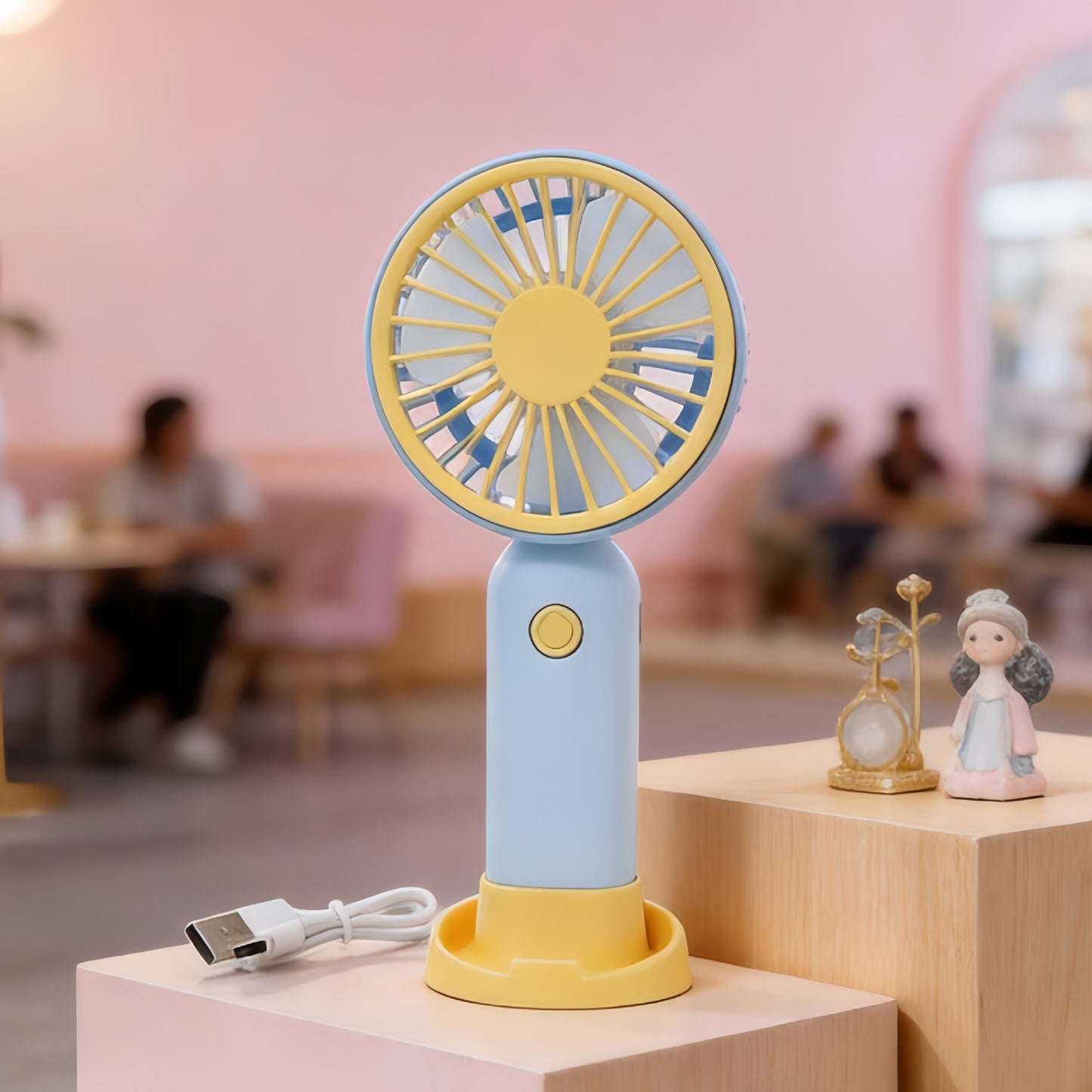 Damen Tragbarer USB Handventilator mit Flexibilität Karnz