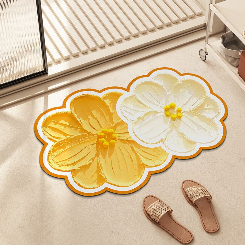 Dekorativer floraler Teppich