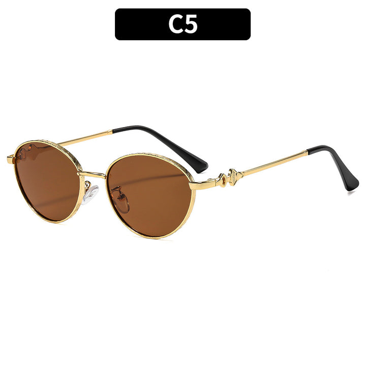 Künstlerische ovale Rahmen-Sonnenbrille