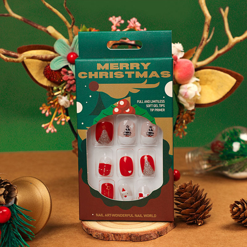 Festliche Nagelkunst mit Weihnachtsmotiven Karnz