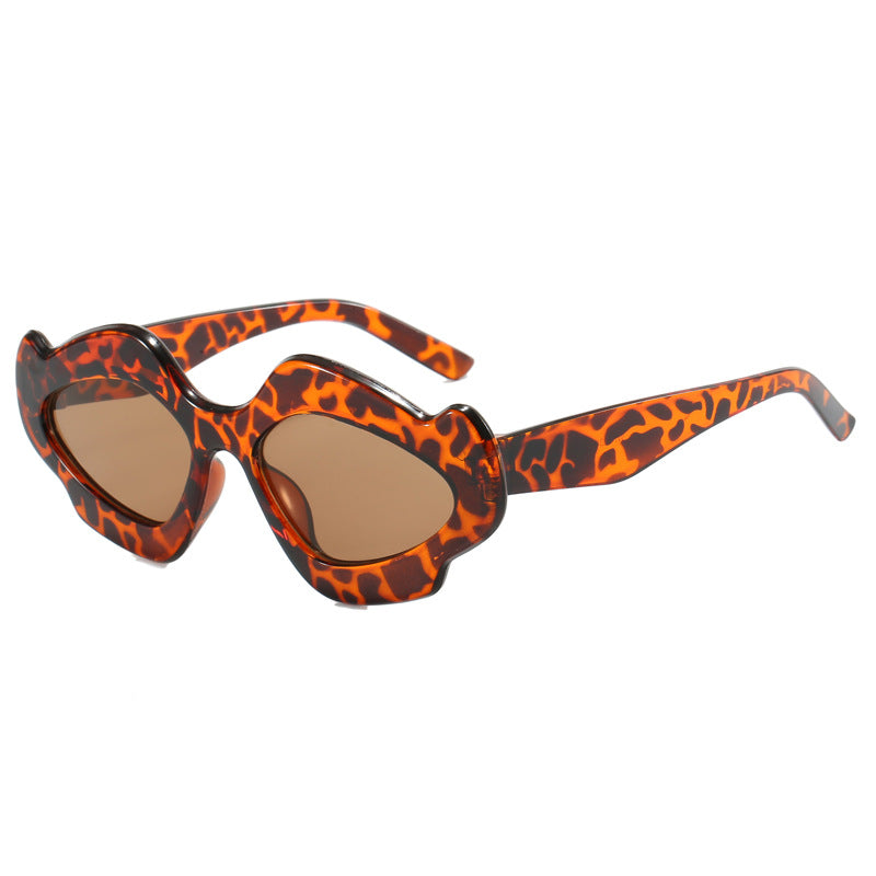 Damen kreative Oversized-Sonnenbrille im zeitgenössischen Design Karnz