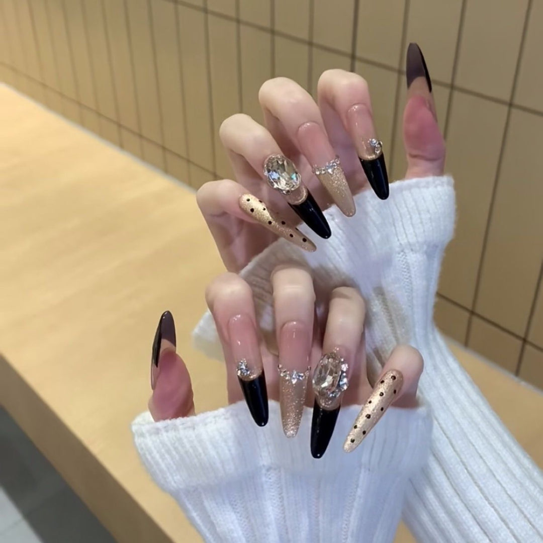Glamouröse Stiletto Press-On Nägel Set