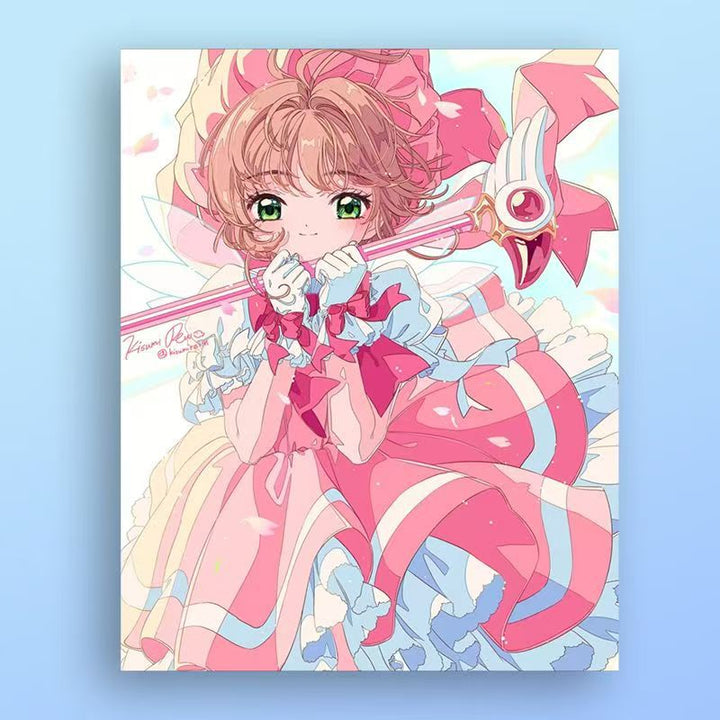 Anime-inspirierte Illustrationskunstdruck Karnz